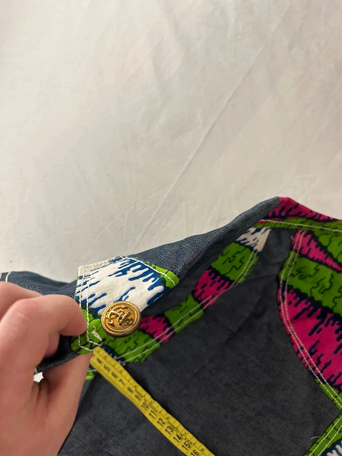 Vintange traditionele jurk met veelkleurige print – photo 11